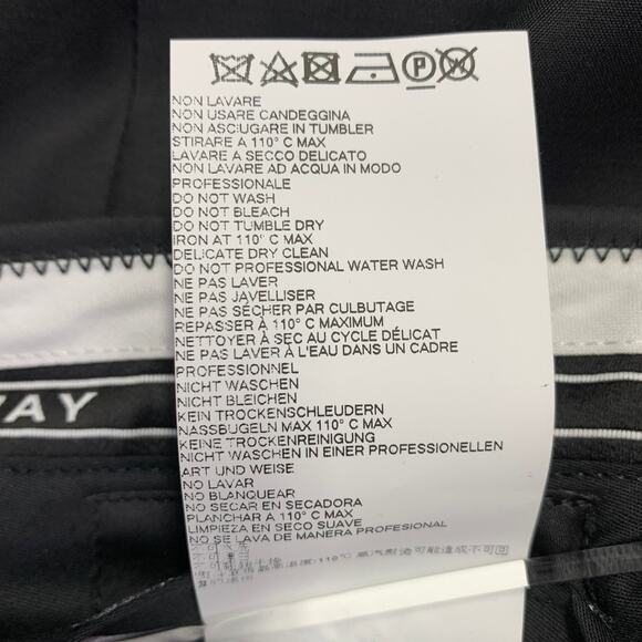 DSQUARED2 Size 34 Black Wool Silk Flat Front Dress Pants - Picture 5 of 8